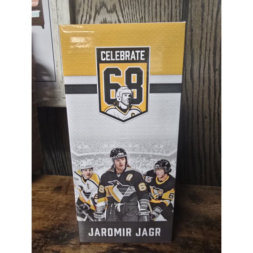 Jaromir Jagr Bobble Head Pittsburgh Penguins Celebrate 68 SGA Retirement NEW